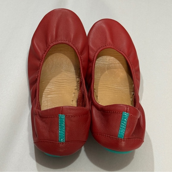 Tieks Ballet Flats Red Women’s Size 6 Leather Slip On Shoes - Picture 9 of 11